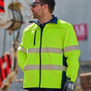 Bisley Taped Hi Vis Soft Shell Jacket - BJ6059T