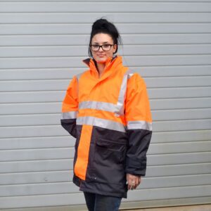 Southern Cross Workwear 4-in-HiVis Two Tone Breathable Jacket