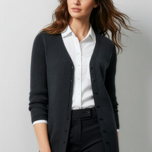 Biz Collection Ladies Black Milano Longline Cardigan