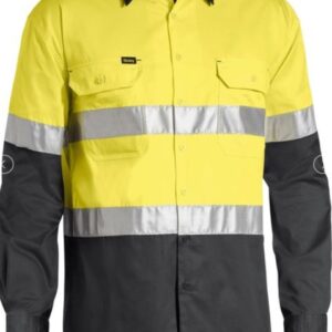 CMC Unisex Trades Hi Vis Shirt Yellow/Charcoal
